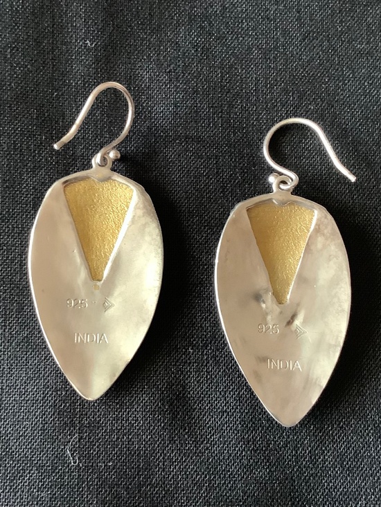 Silpada two tone dangle earrings - Picture 2 of 2